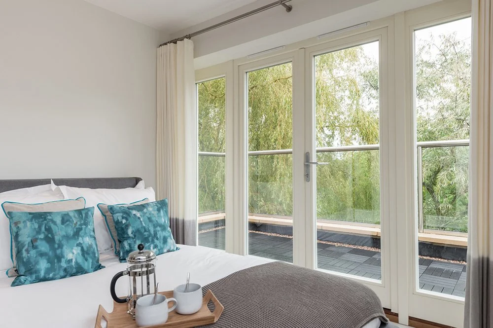 Timber Painted White Patio Door