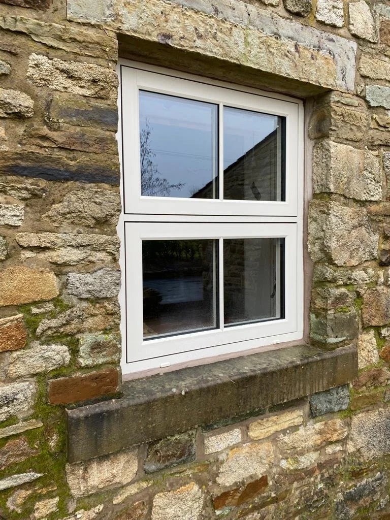 Residency Timber Effect UPVC Window  R2 White Modern Stylish