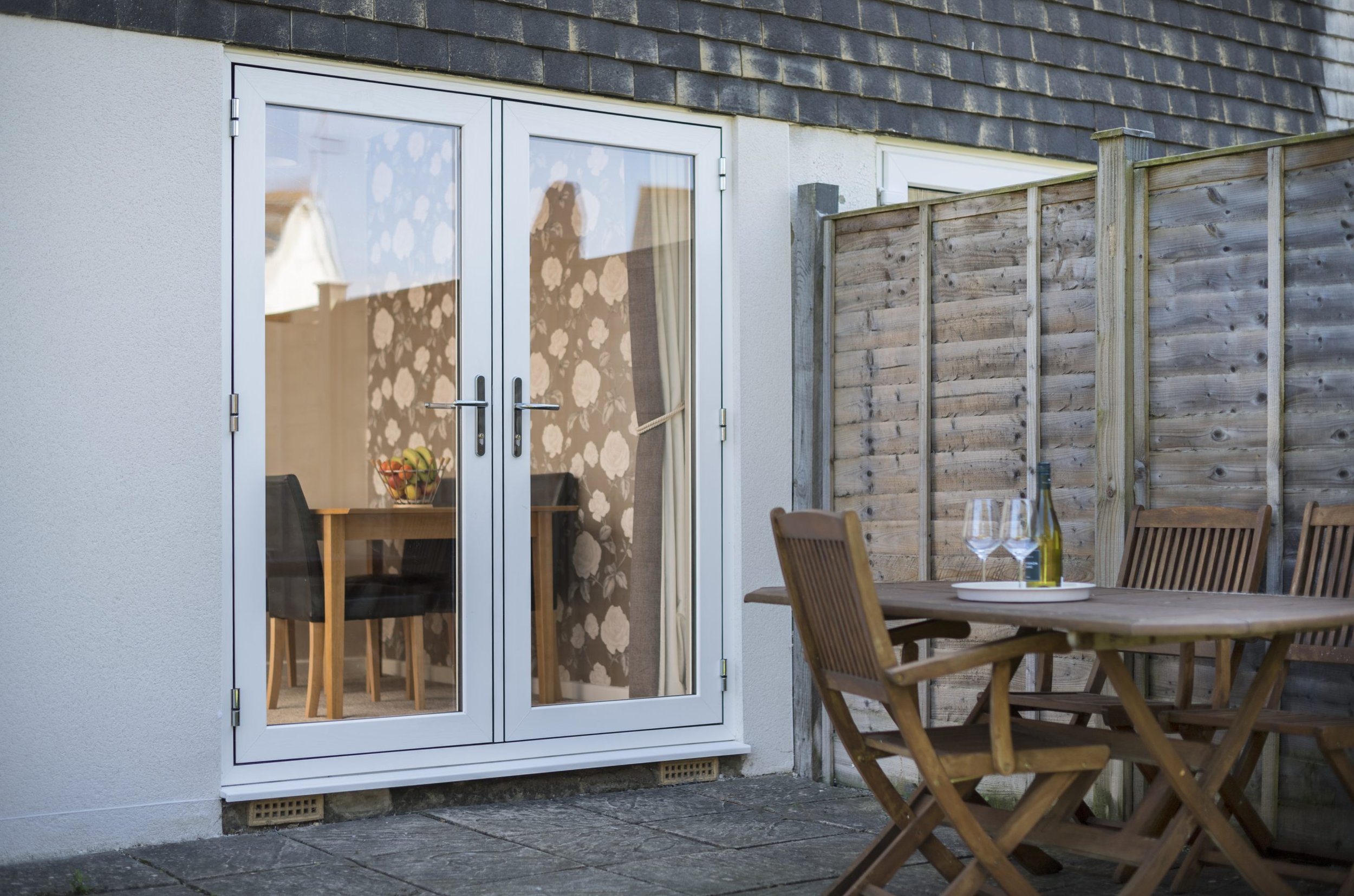 Flush UPVC Patio Door White