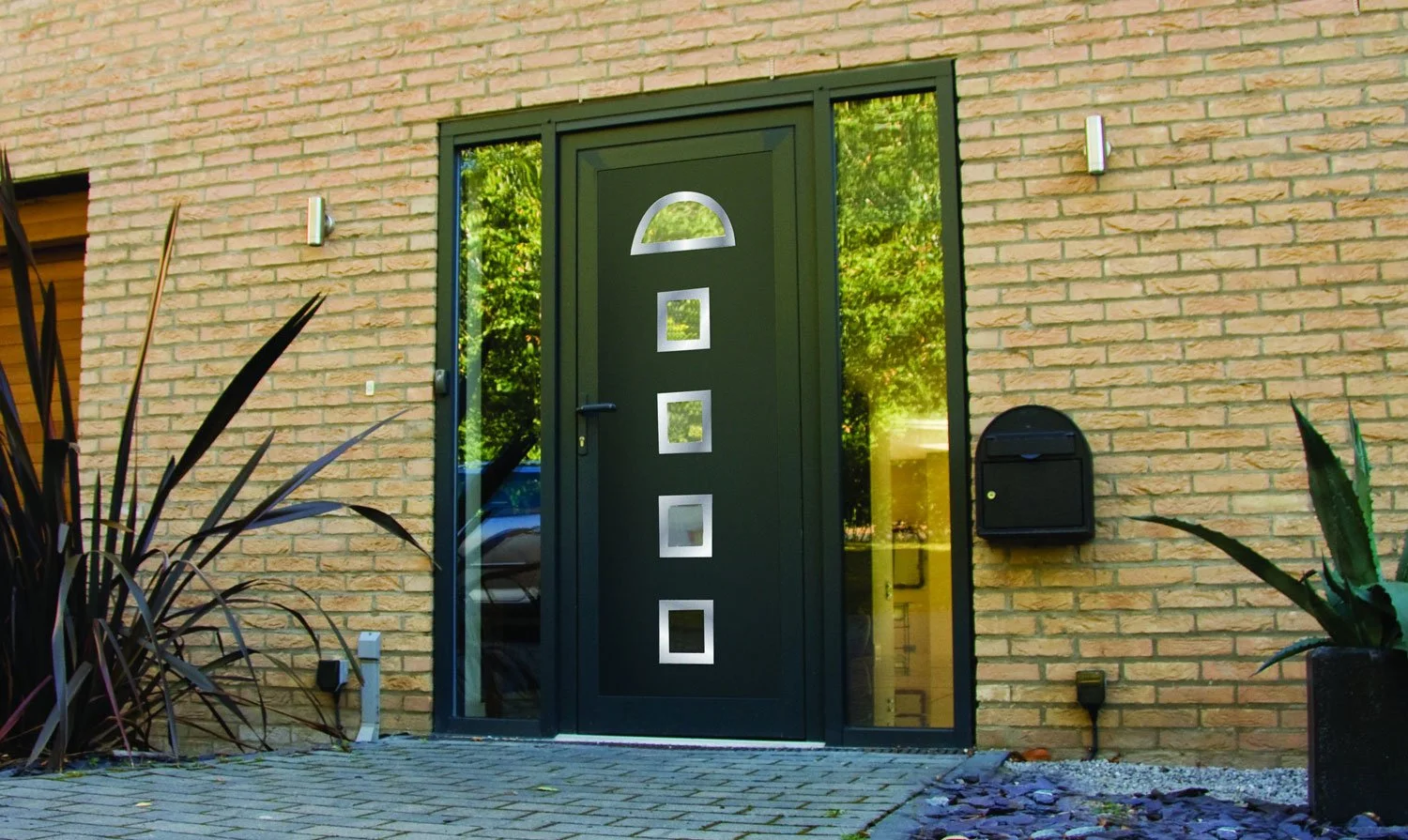 Front Door UPVC Black