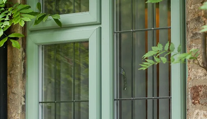 Heritage Green UPVC Casement Window