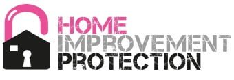 Home Improvement Protection logo with a pink padlock and black keyhole graphic