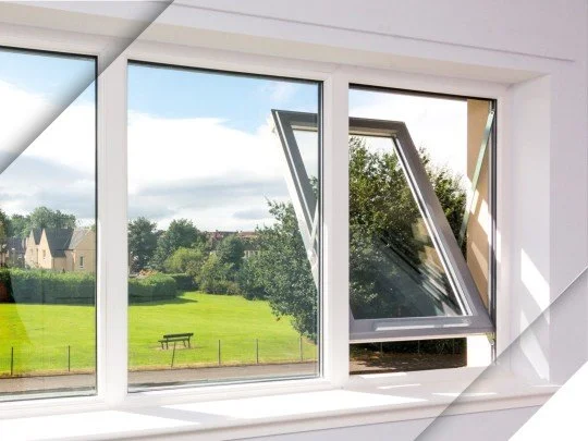 Fully Reversable Window partially opened from inside the home