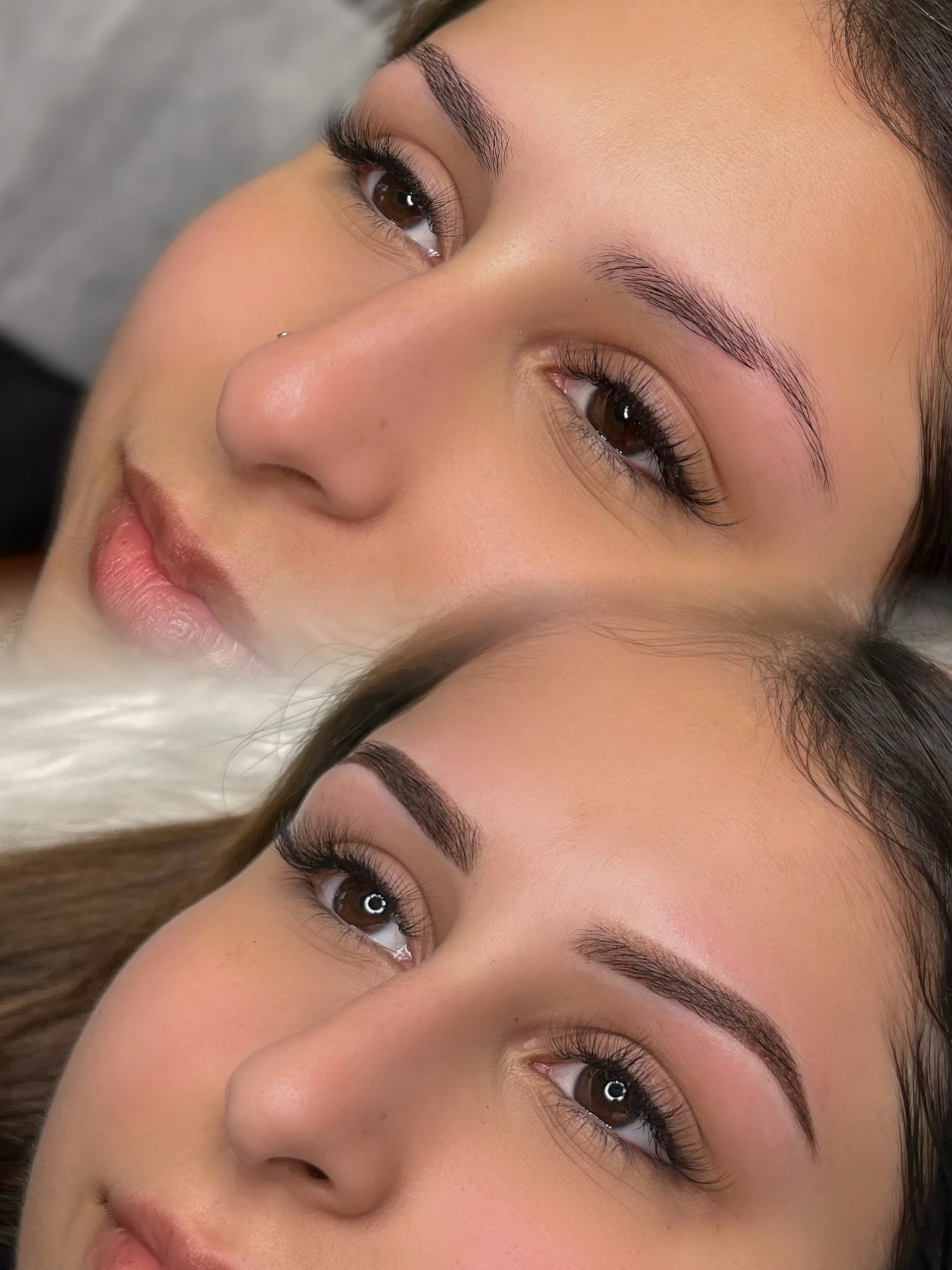Hands-on brow tattoo training in Sydney by Tiarne Jaye Beauty, teaching Ombre, Microblading, and Combination Brows techniques.