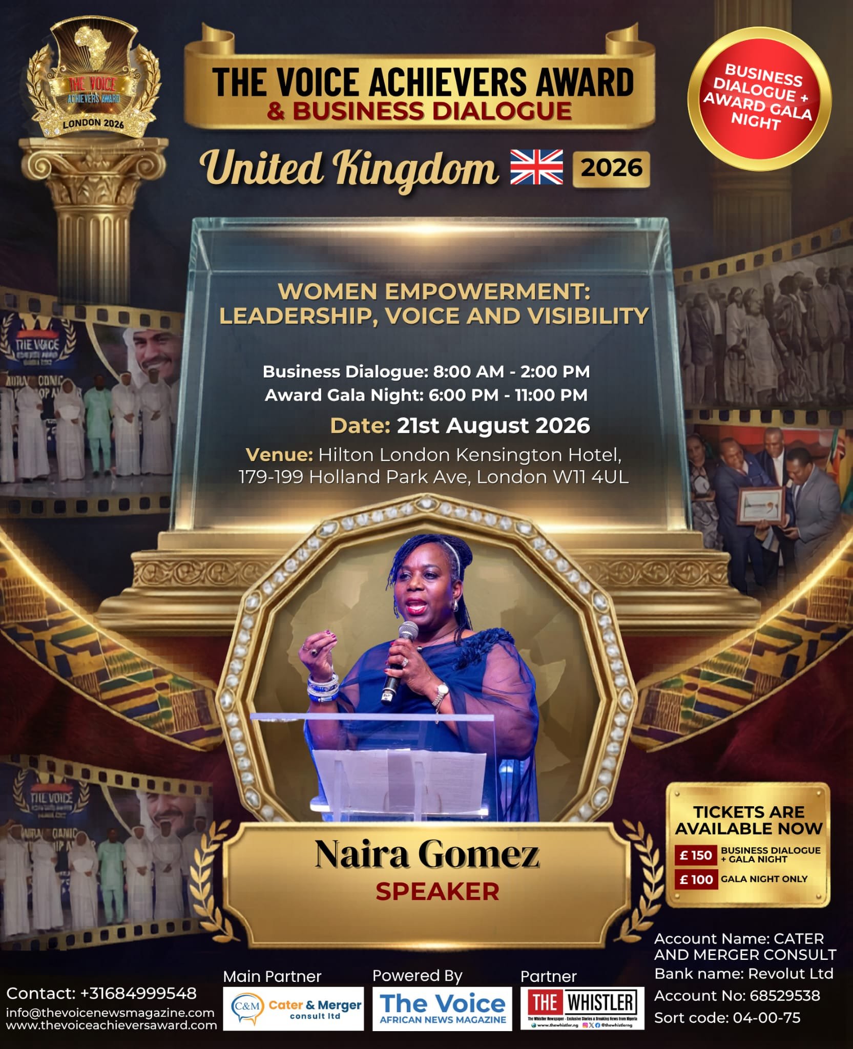 Deelname ‘The Voice Achievers Award &amp; Business Dialogue’ UK