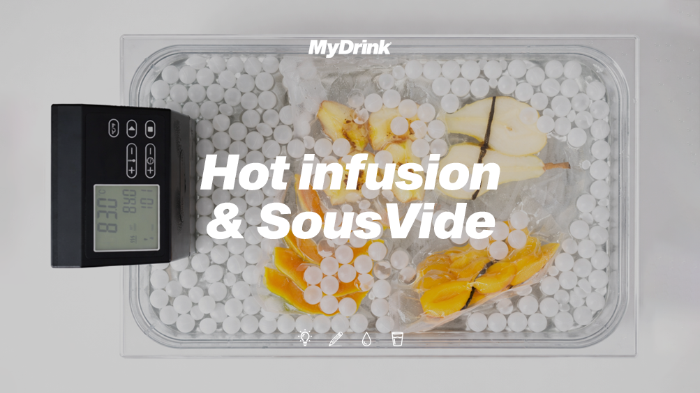 Extraction Selector: Choose maceration, infusion, sous vide, roast, wash, or blend by ingredient type.