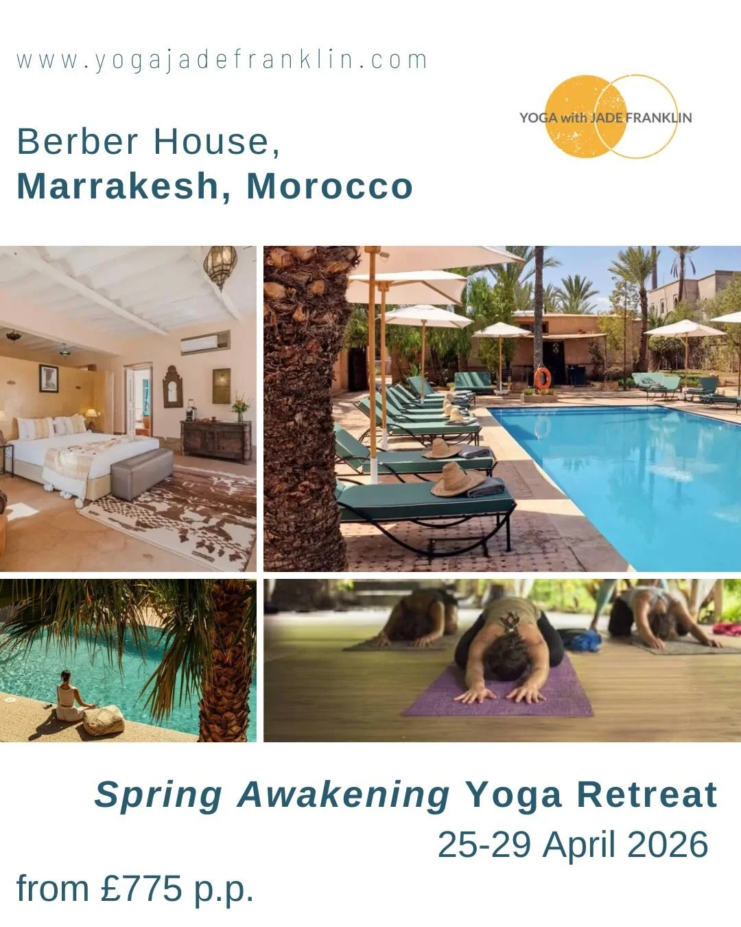 It is important to have this winter period ❄️stillness, hibernation and quiet ☕️but doesn't it feel like it just takes too long to heat up?! ☀️

There are 4 rooms left for my Morocco yoga retreat in April, bringing some proper heat into the bones and