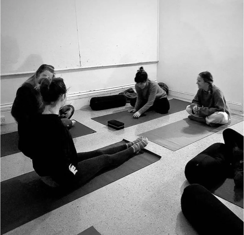 We are real people doing real yoga 🤩🕉️☺️💜... we give it our all... we show up and we try... that's all there is to it... with full respect to the body... and we wobble... and begin again... and it can feel new and weird... until it feels familiar 