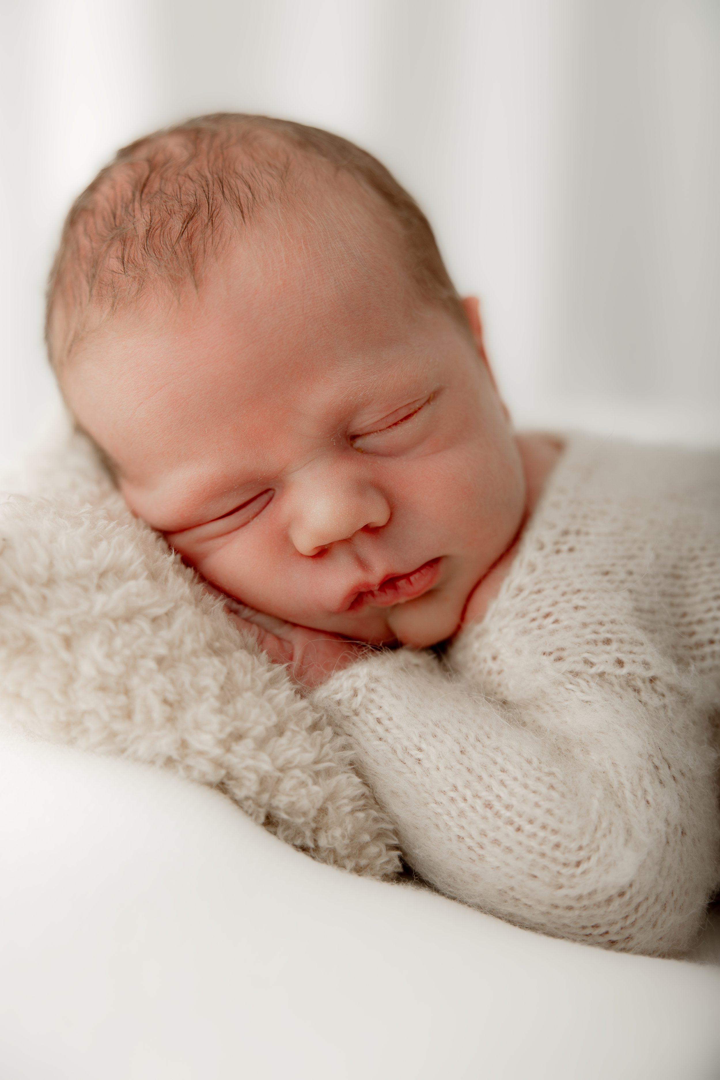 Nyfødtfoto detaljer naturlig