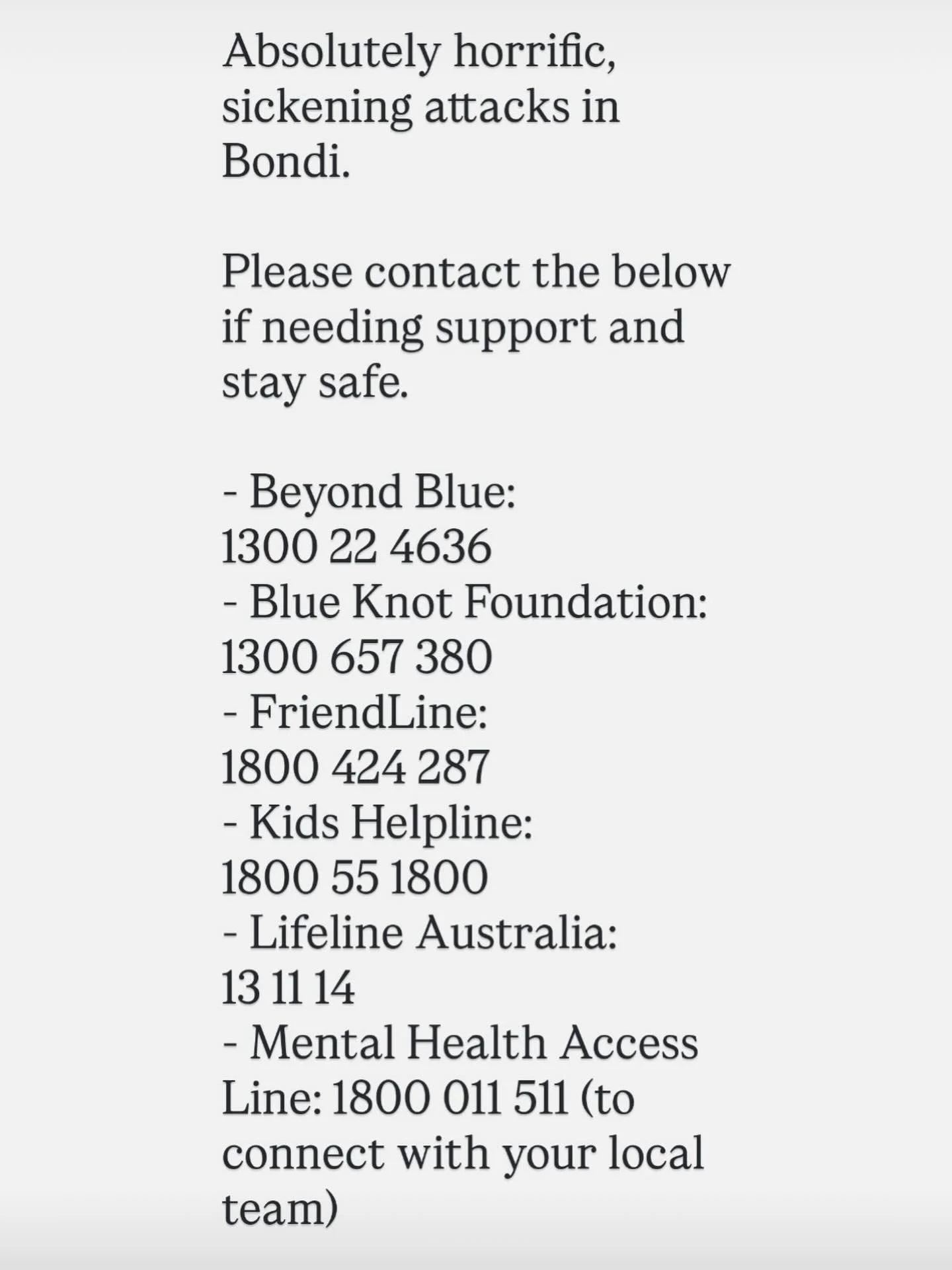 Stay safe and please share if needed. 

My heart aches.