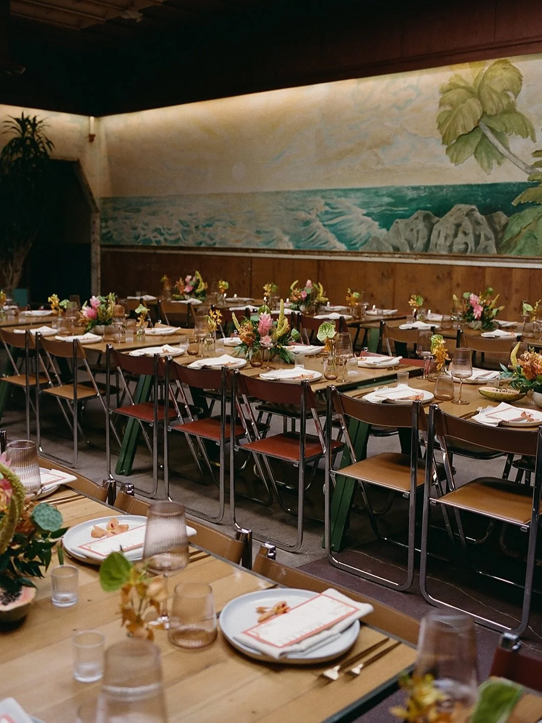 Obsessed with this space and the cute details from B + A&rsquo;s day 🧡🎞️