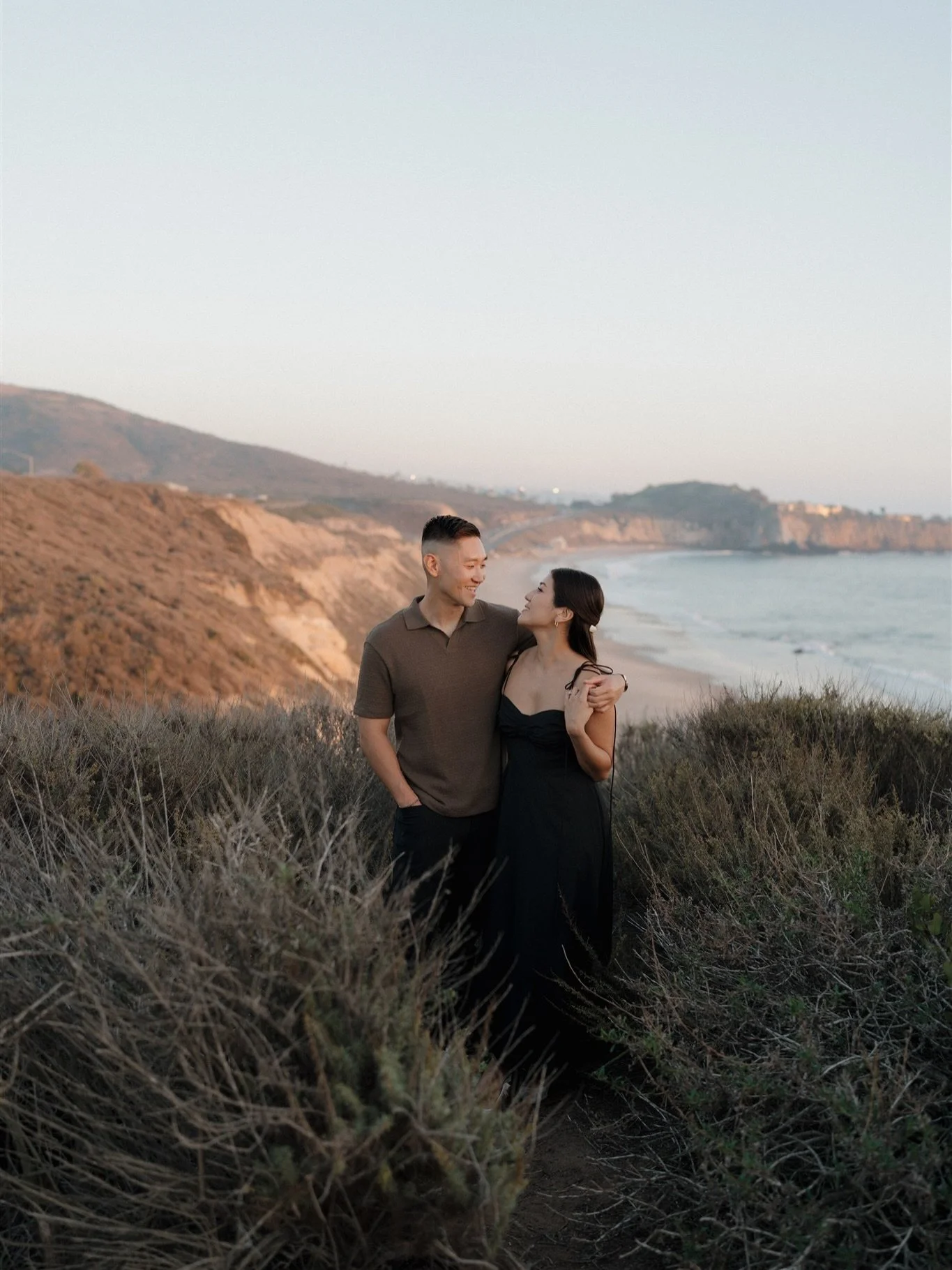 Sunset with Jenefer and Brian. One month to go 💕