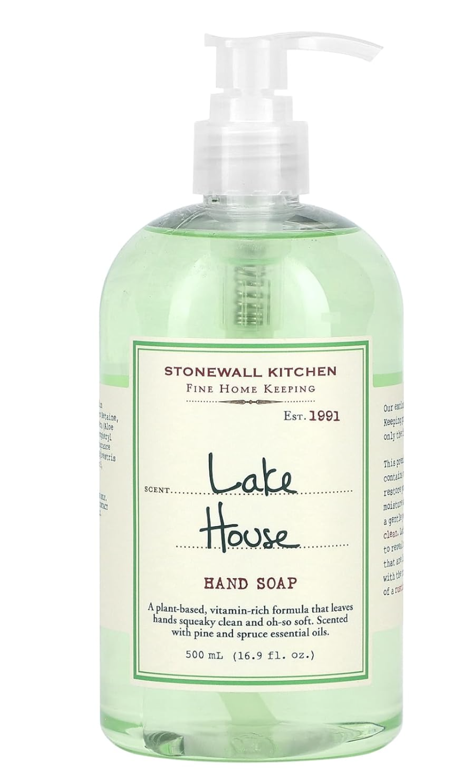 Lake House - Hand Soap - Fresh, woodsy scent. 16.9 Ounces