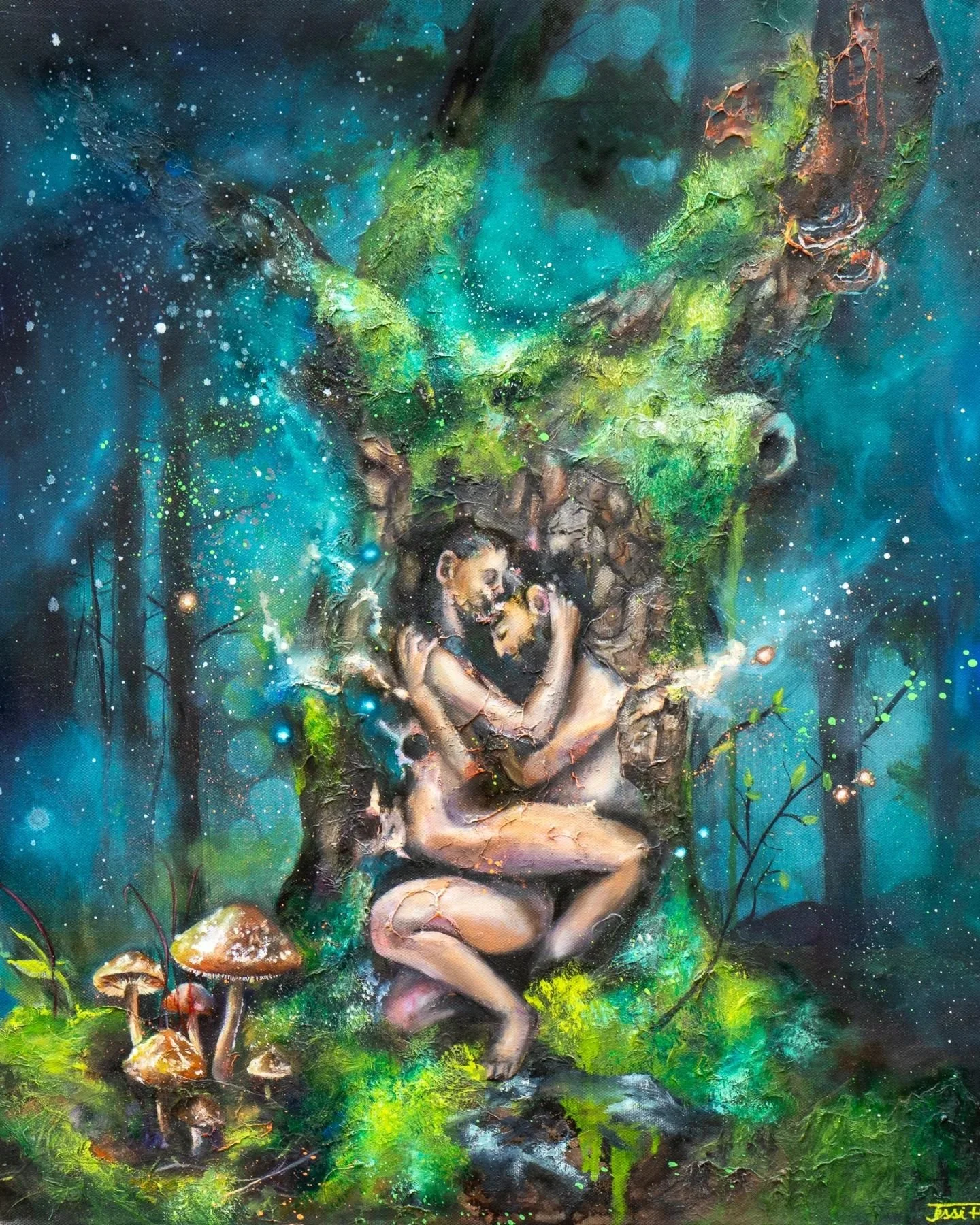 Finally finished, but still without a title. 🤎

🖌️Mixed Media Oils on Canvas, 50x60cm