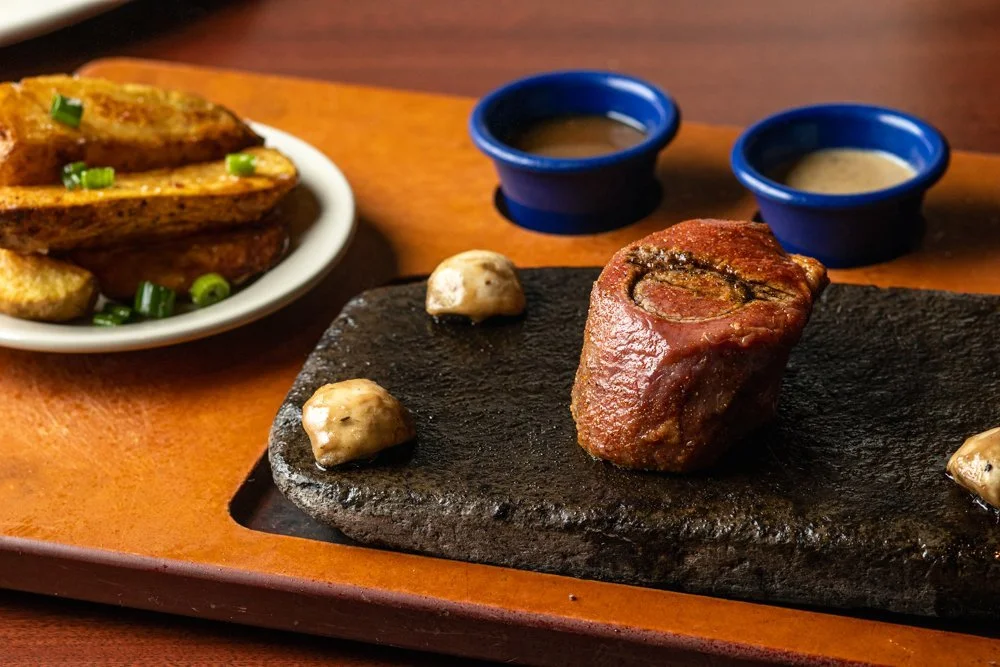  Elevator Brewery and Draught Haus Cuisine -- Steak on a Stone. Photo courtesy of Elevator. 