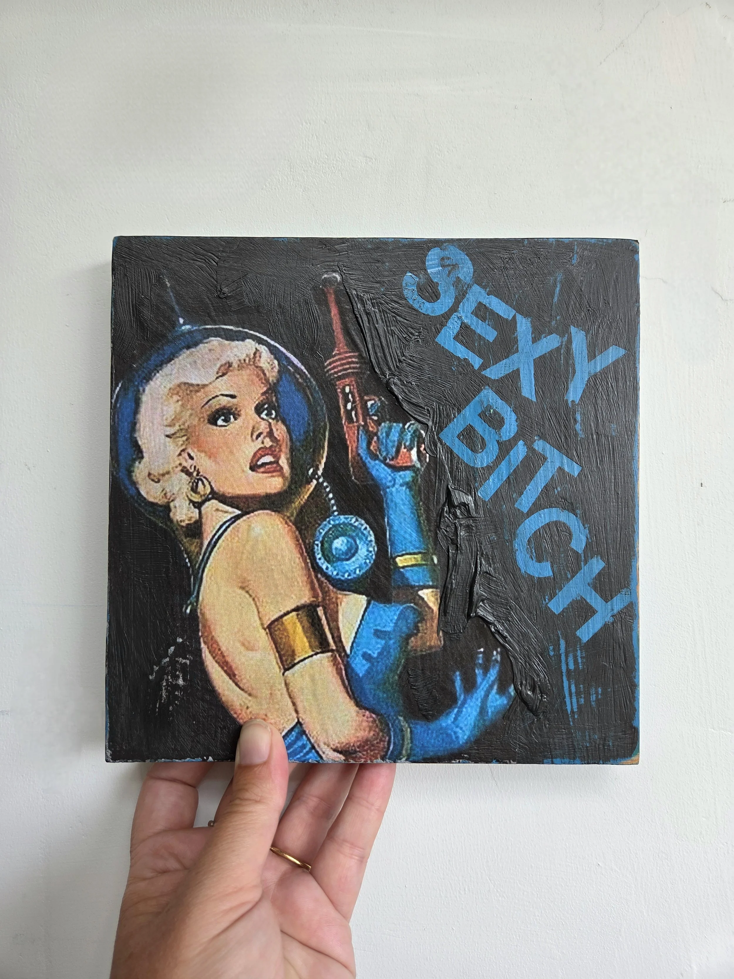 Mini Baddie Art Panel 'Sexy Bi*ch'