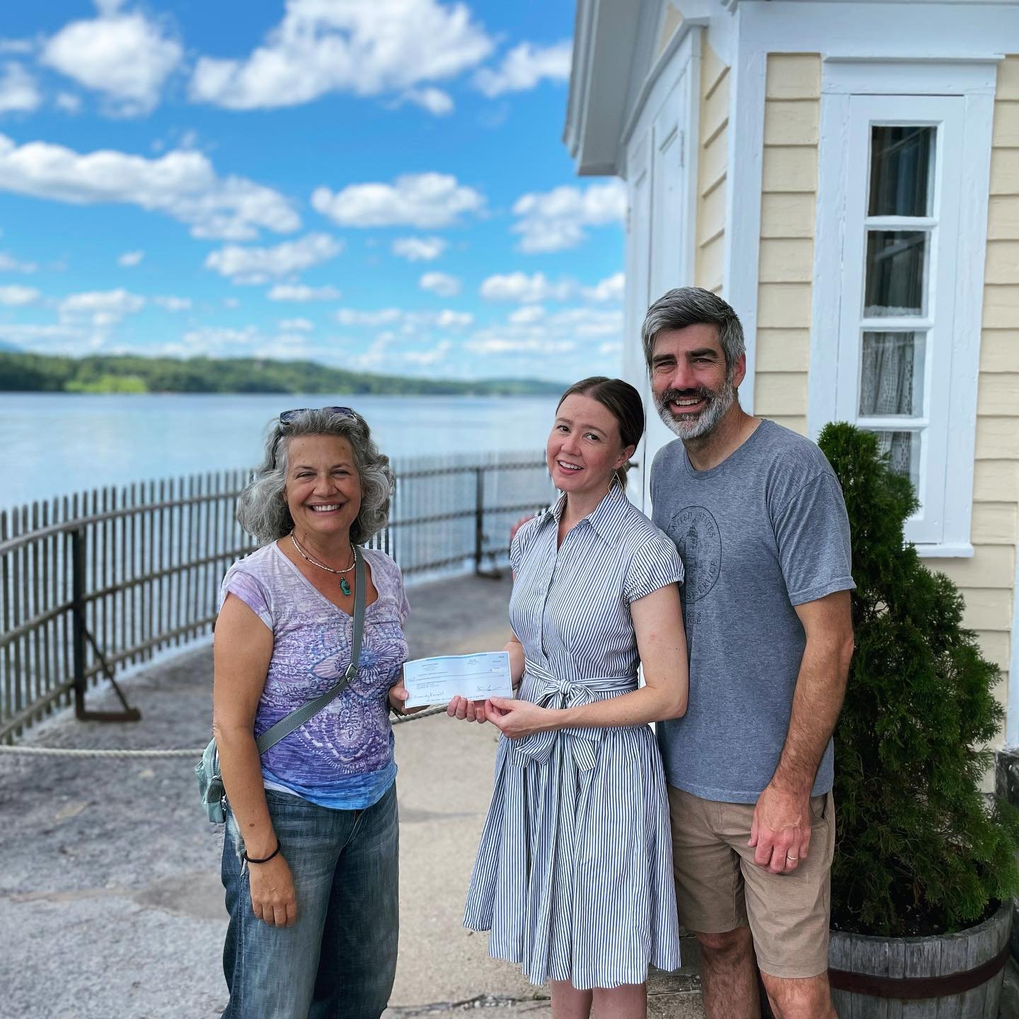 Thank you, Upstate Films, for visiting the lighthouse today! Katie Cokinos presented a generous donation from their Community Kernels program, which supports community-based organizations in our area. Support like this helps us to continue the ongoin