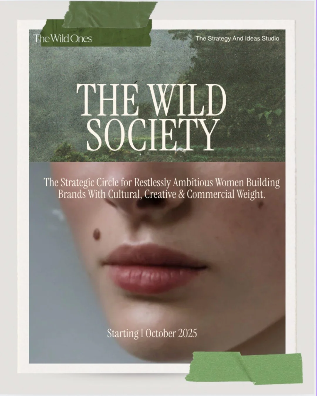 Most spaces for female founders are built around a promise of &quot;certainty&quot;.
Accountability groups, growth hacks, visibility tactics.

The Wild Society is built around stretch.

It&rsquo;s a strategic circle for ambitious women building brand