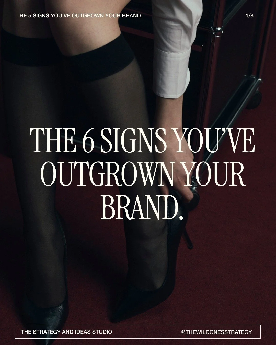 When your ambition evolves, your brand must evolve too.
Otherwise everything starts to feel heavy, confusing or stagnant.

Outgrowing your brand is not a problem - it&rsquo;s a signal.

A sign your ideas are expanding.
A sign you&rsquo;re ready for a