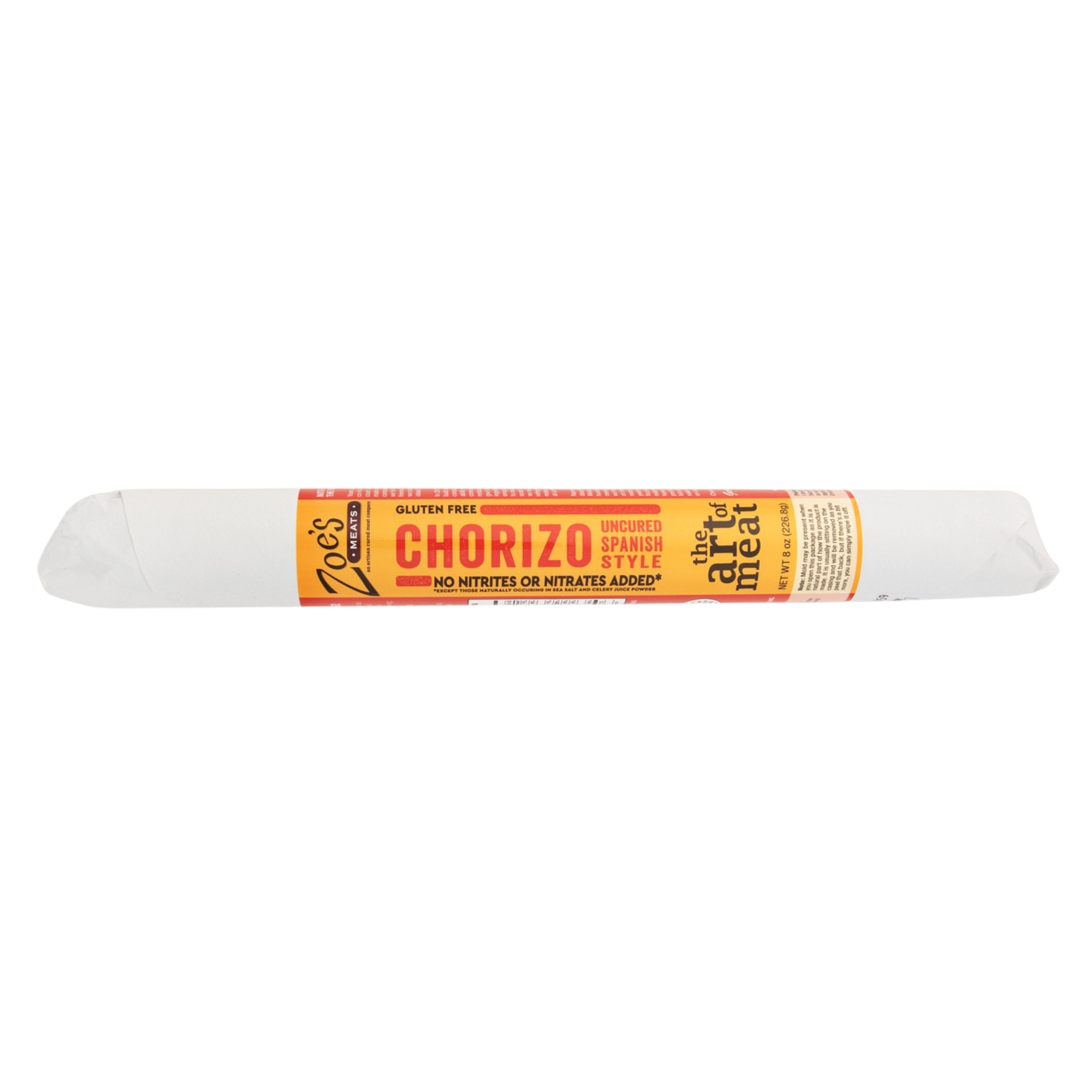 Uncured Spanish Style Chorizo, 8oz (2 per order)