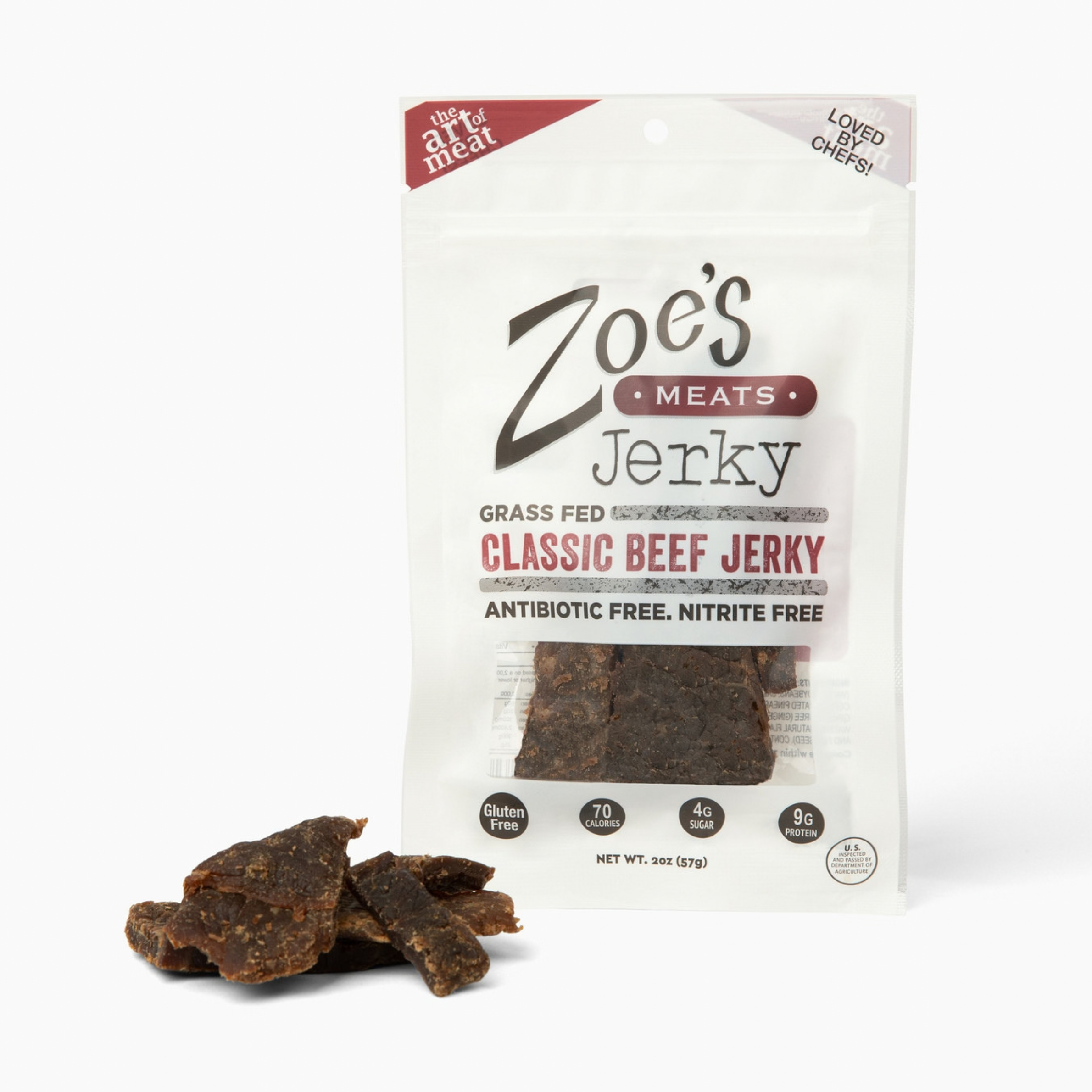Grass Fed Classic Beef Jerky 2oz (3 per order)