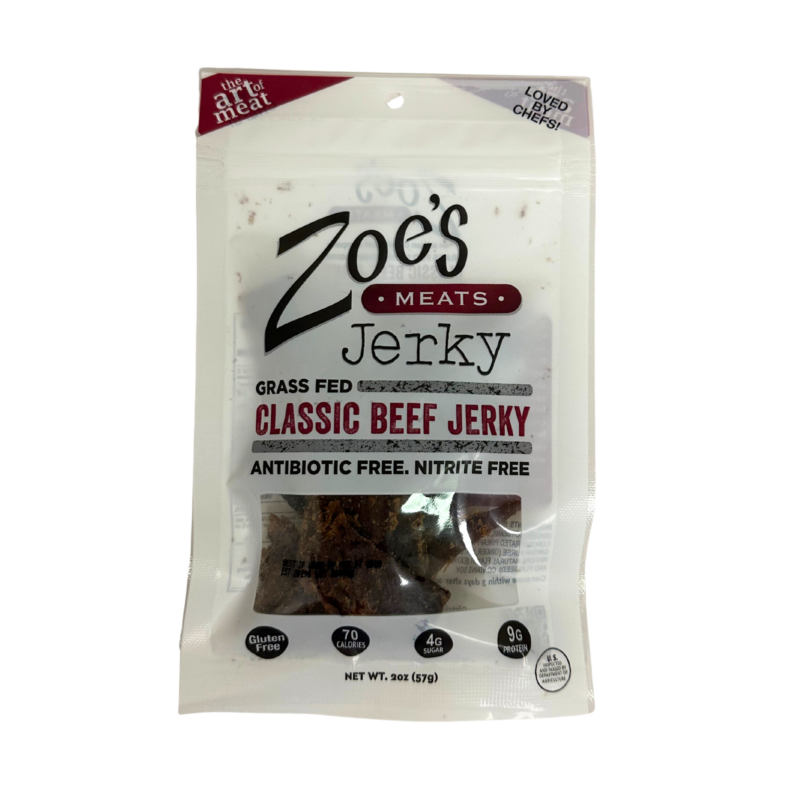 Grass Fed Classic Beef Jerky 2oz (12 per case)