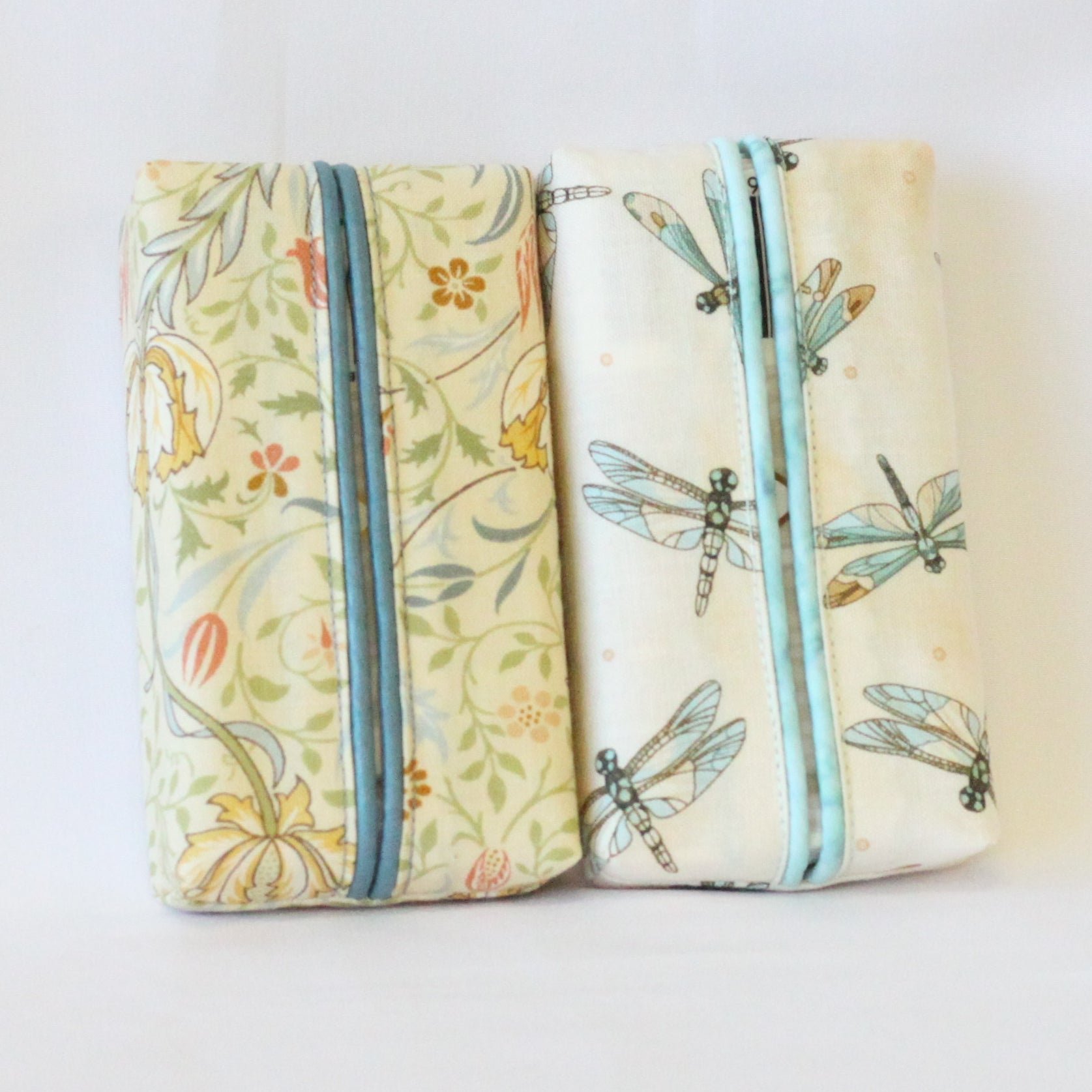 Travel Tissue Covers - Set of 2 - Light Blues