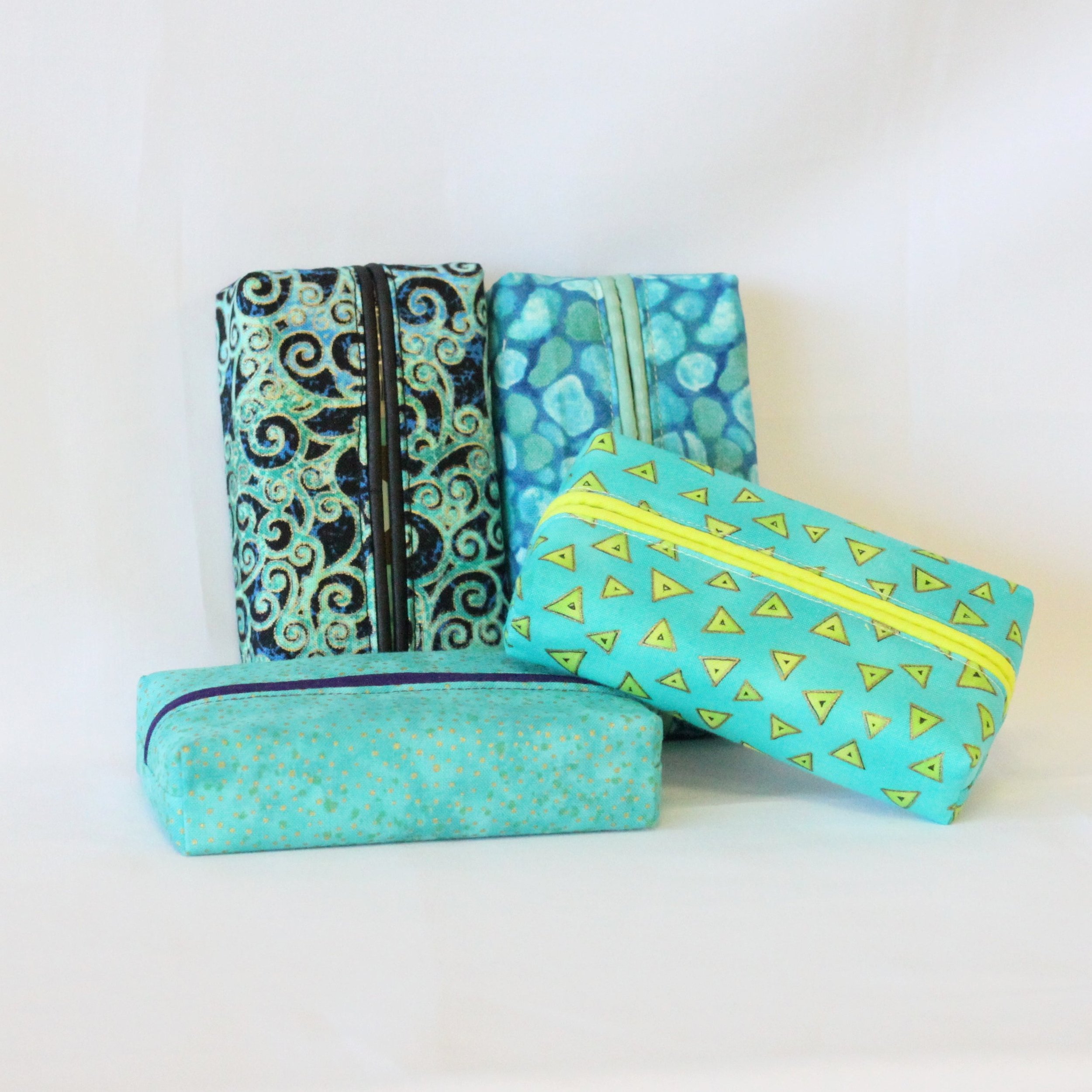 Travel Tissue Covers - Set of 2 - Aquas