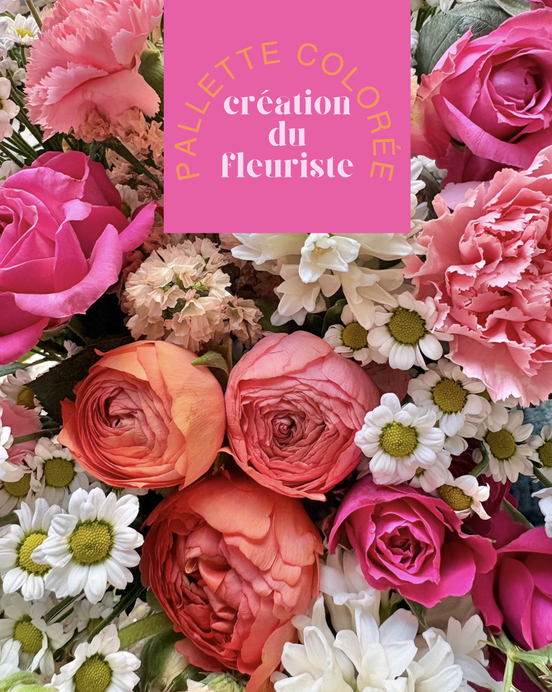 Bouquet palette Colorée