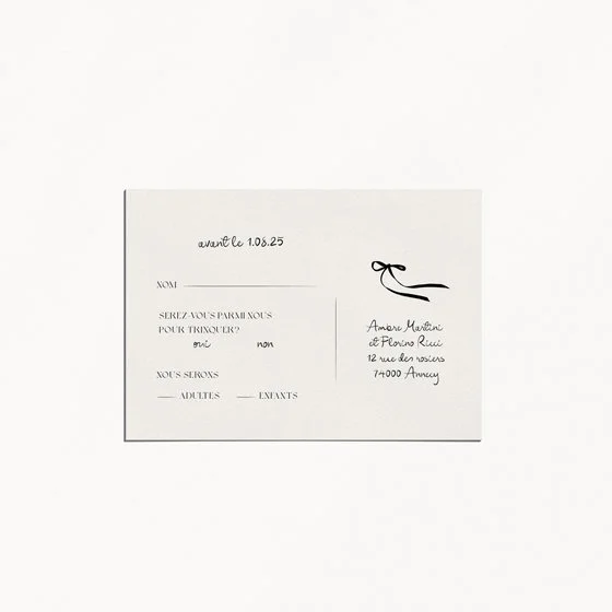 Rsvp Cheers to Love ! verso