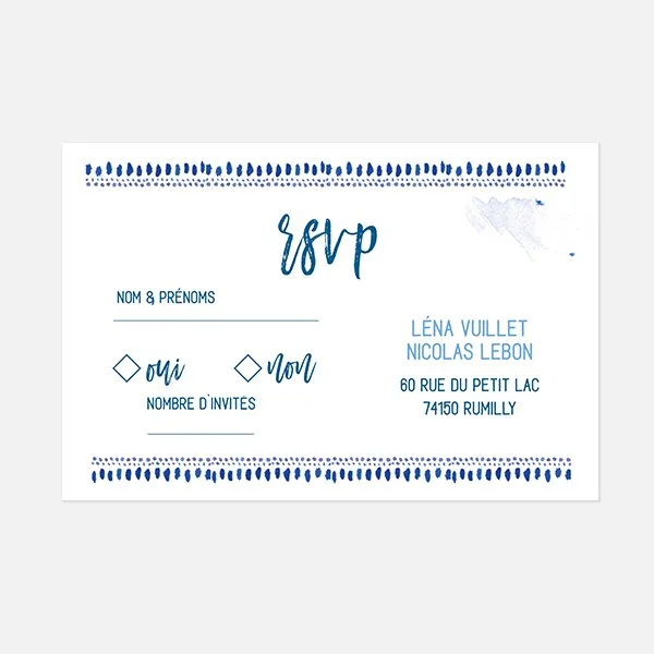 Rsvp Bleu cyclades verso
