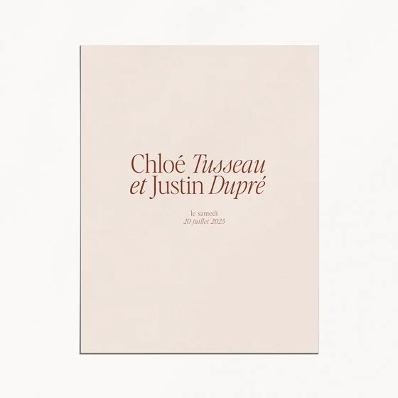 Faire-part Classique recto