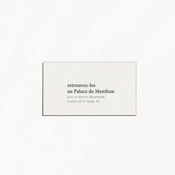Brunch Minimalist verso