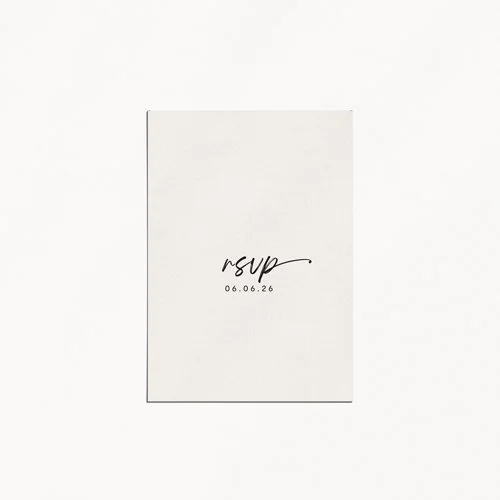 Rsvp À la vie à l'amore recto