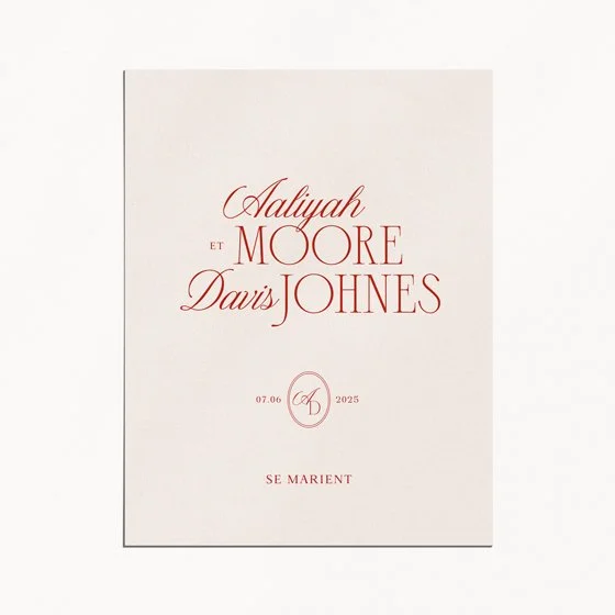 Faire-part The Red Carpet