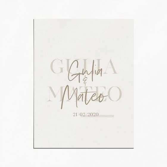 Faire-part Giulia recto