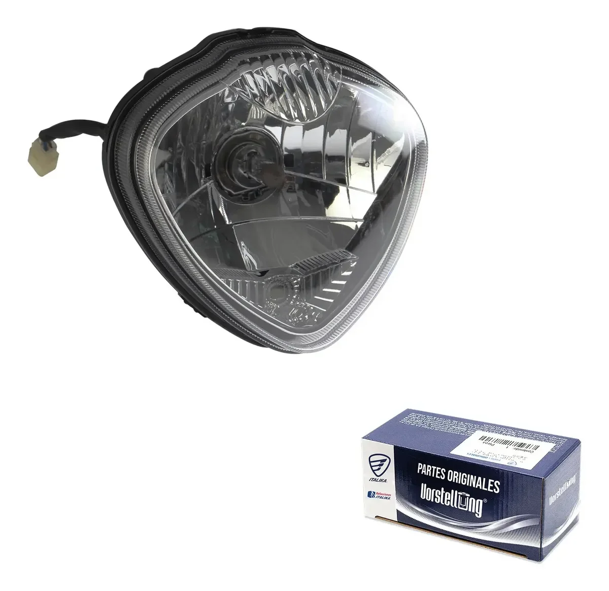 Conjunto De Faro Italika Original Tc200 Negra F09010117