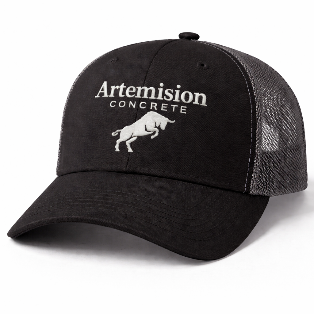 Artemision Concrete trucker hat close-up.png