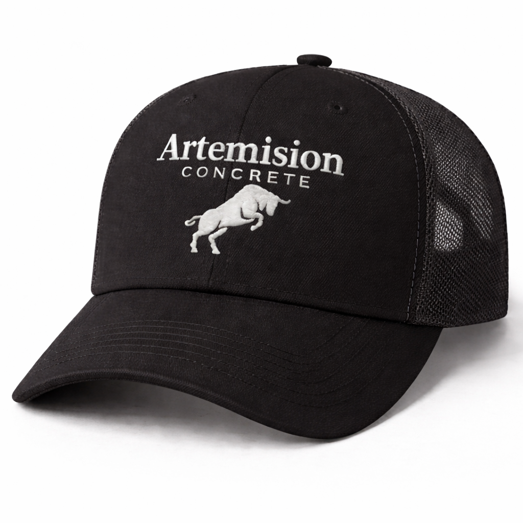 Artemision Concrete trucker hat close-up-2.png