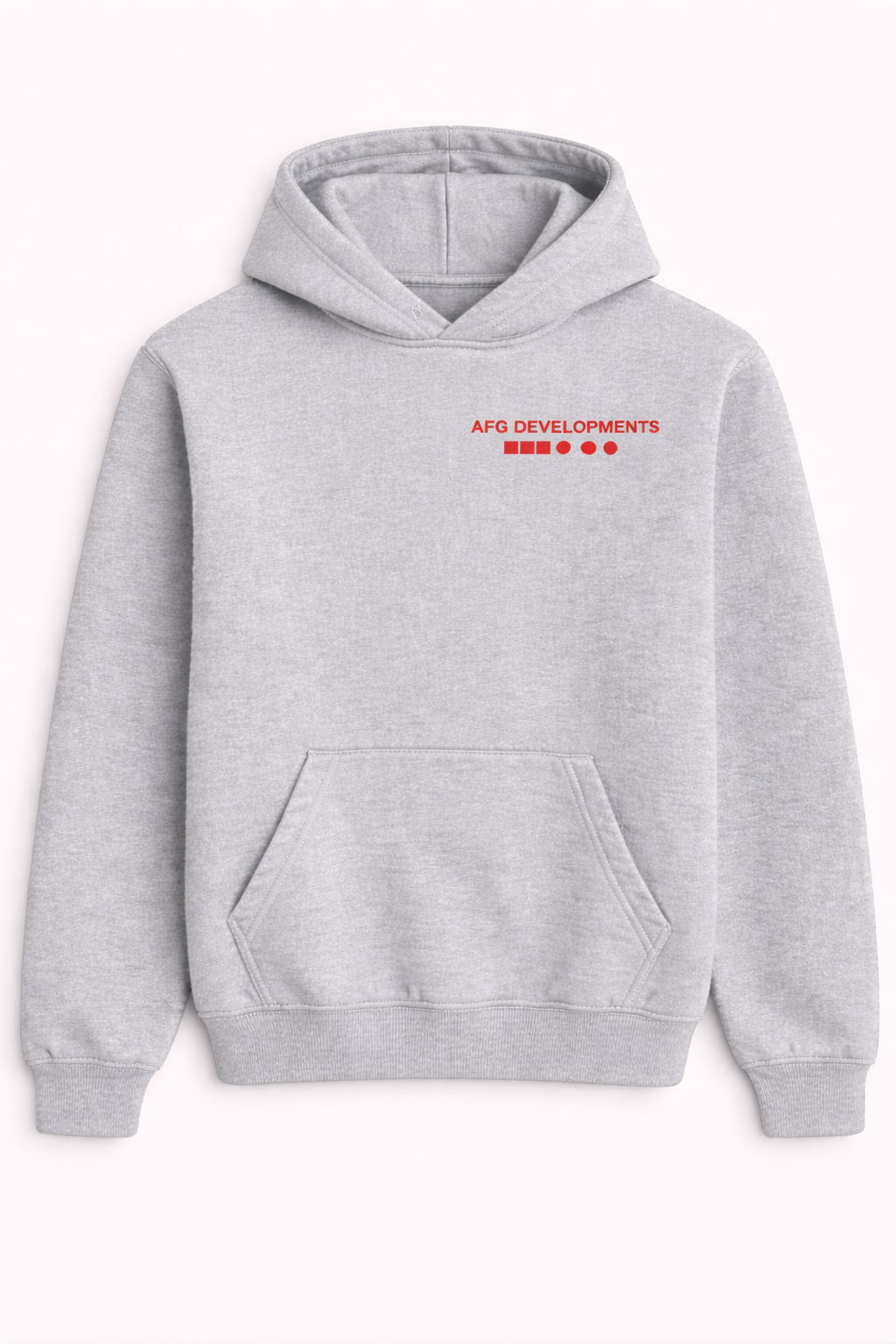 Grey hoodie with red logo.png