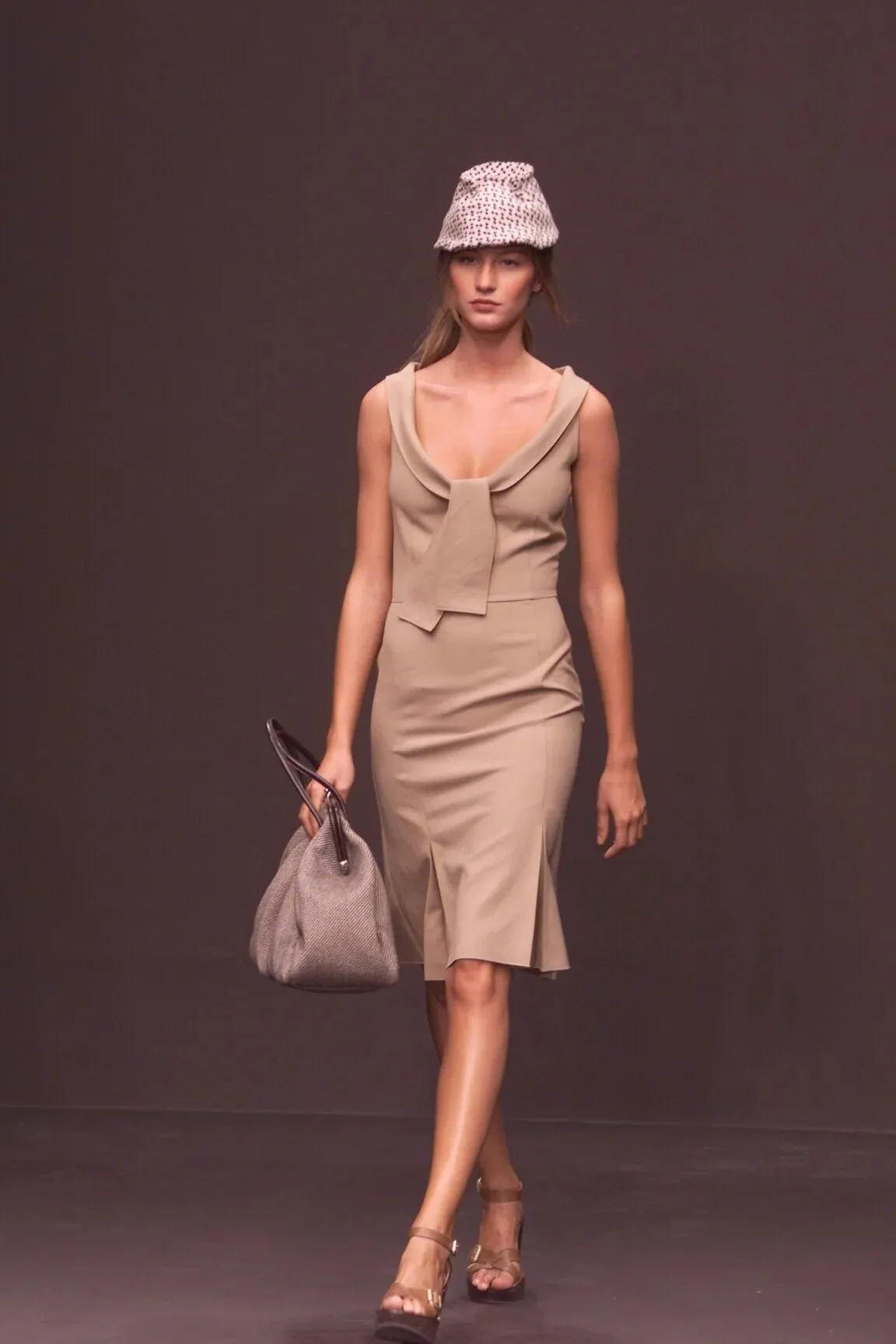 Miu Miu Beige Dress, F/W 2000
