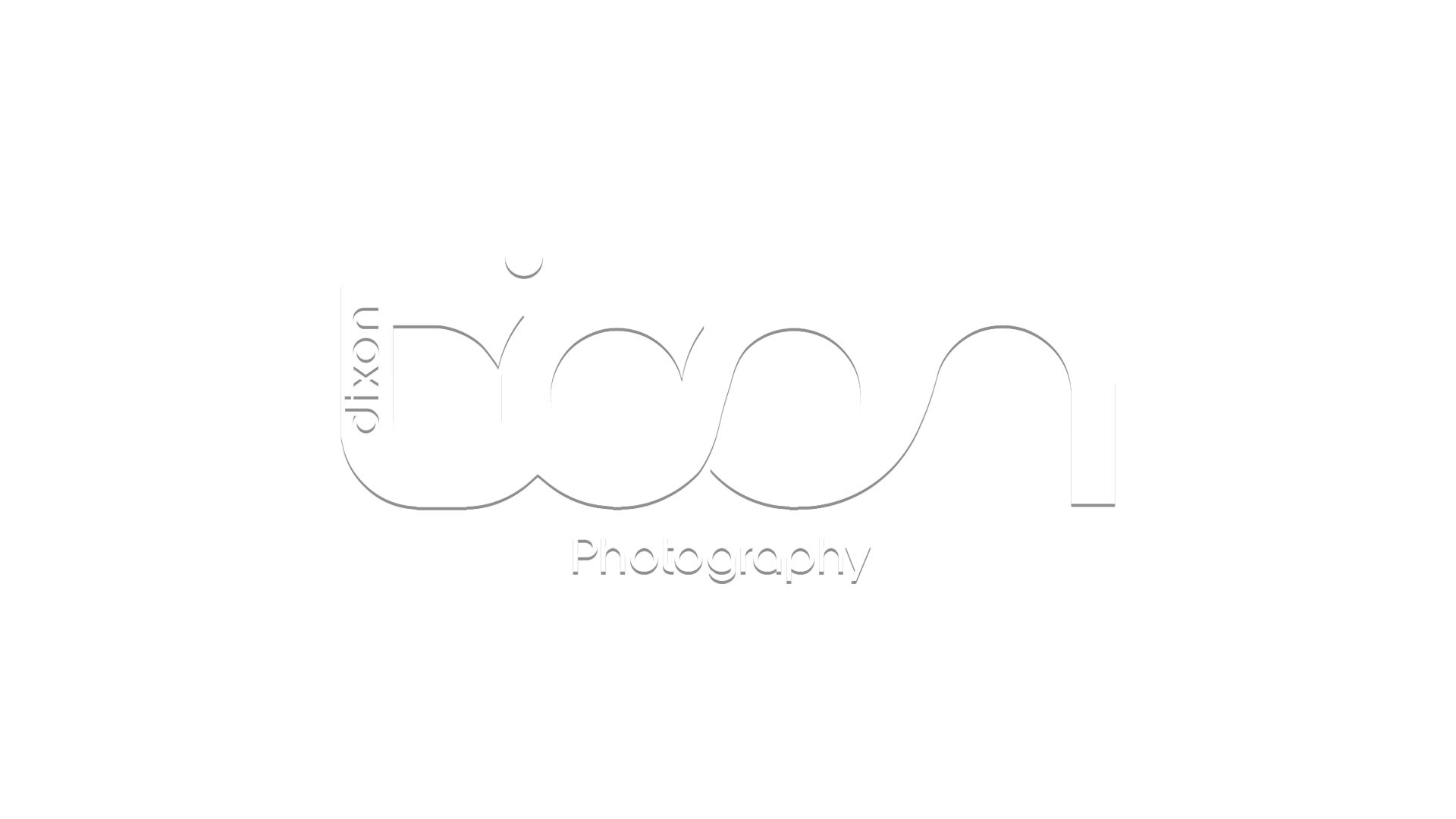 Logo for Dixon Photography with stylized white text on a black background.