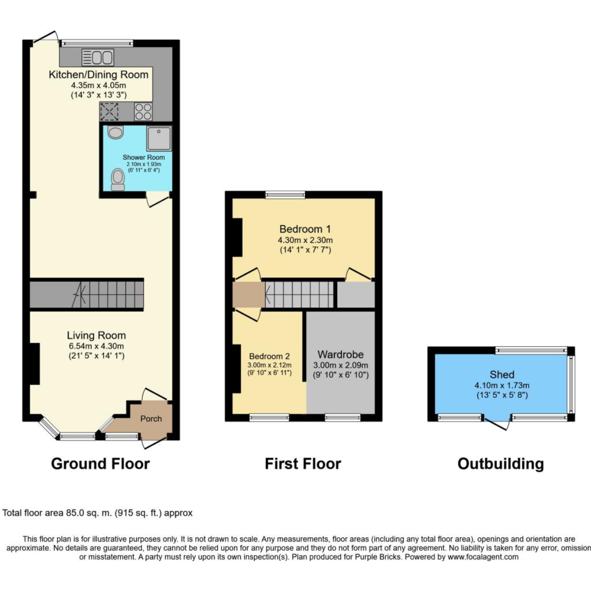 Our 2 up 2 down London terrace: floor plans, dimensions and how we changed the layout