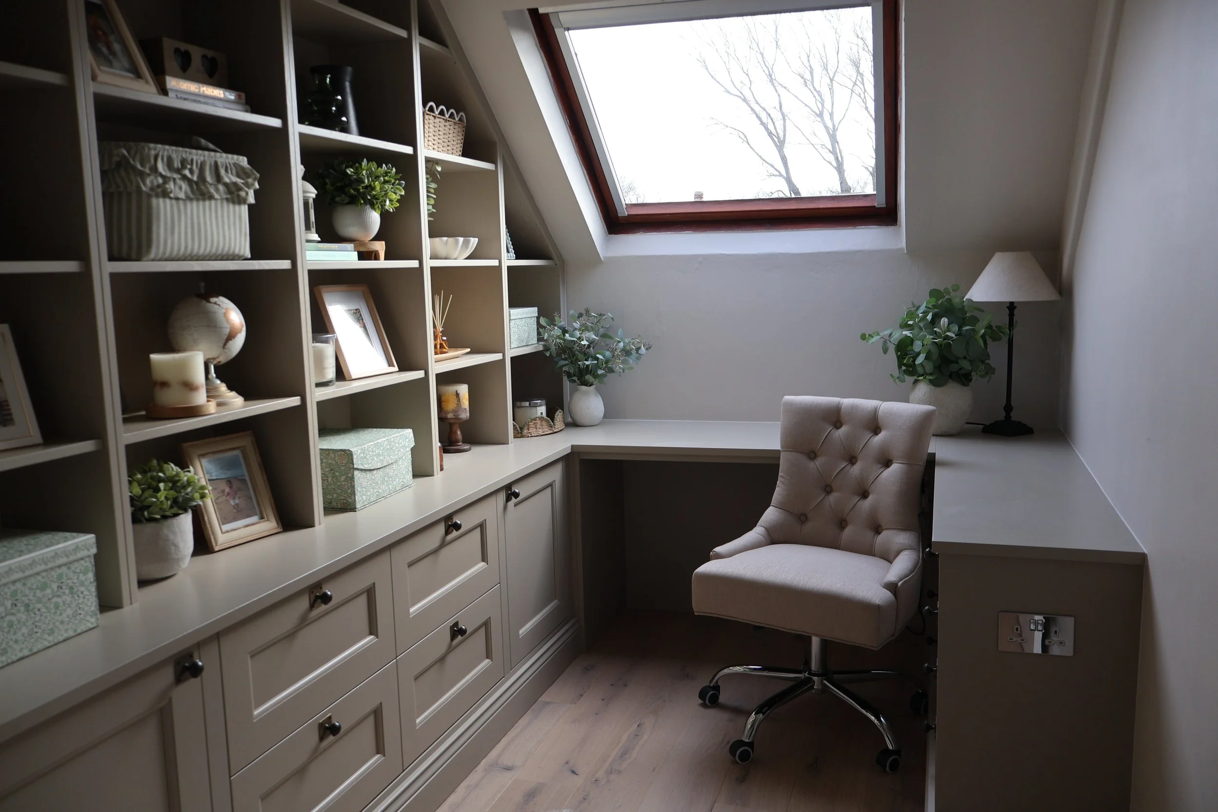 Turning the smallest bedroom into my dream home office: how I designed a built-in home office with Jolly Kitchens and Second Nature