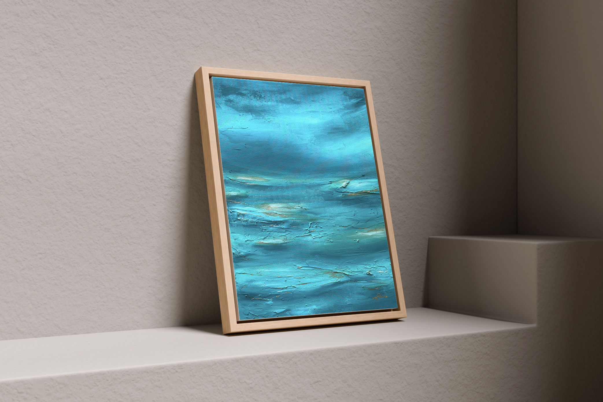 'Atolls in Blue I — Held by Water' // £290