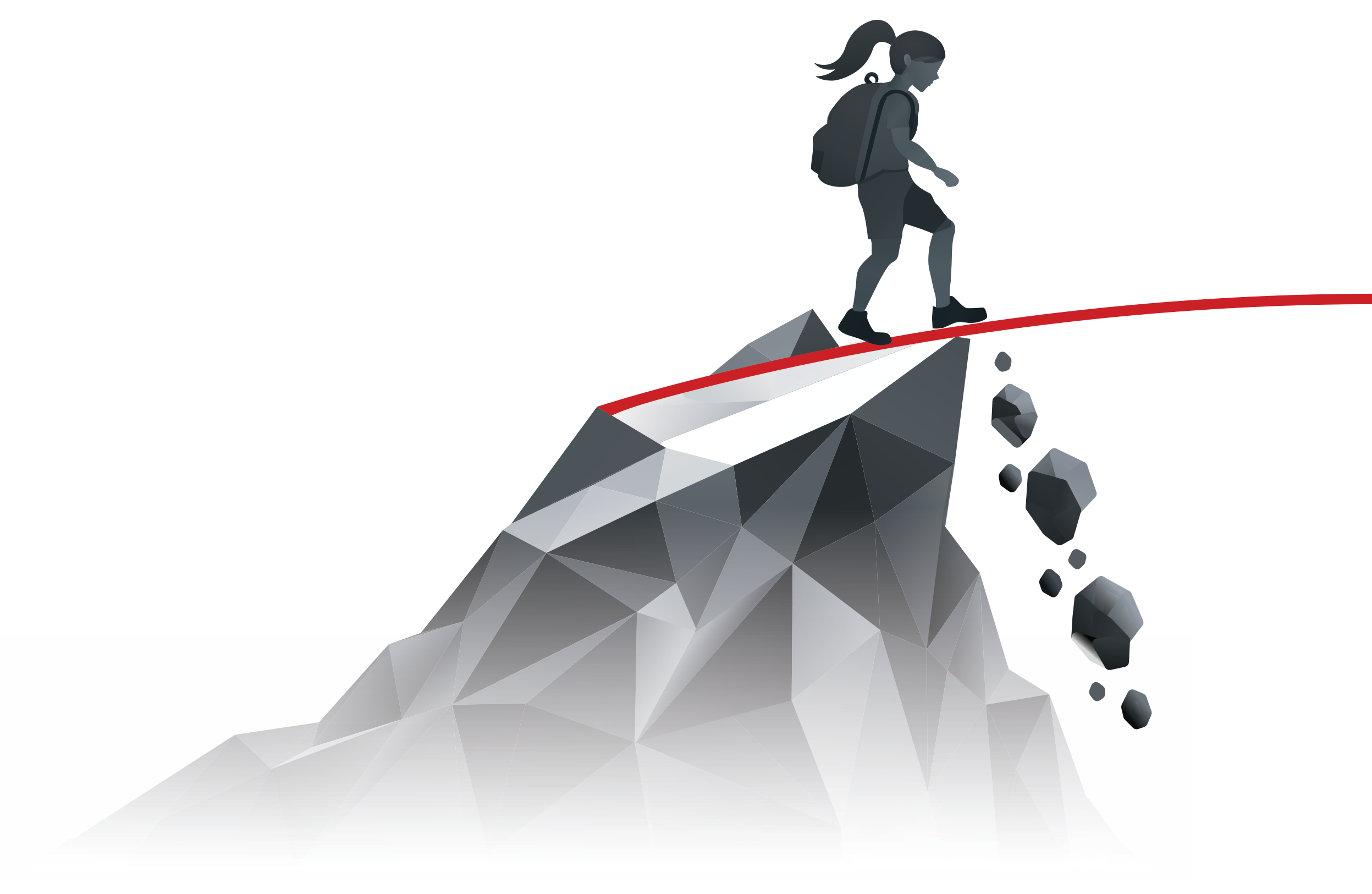 A student stands at the edge of the middle school math cliff.