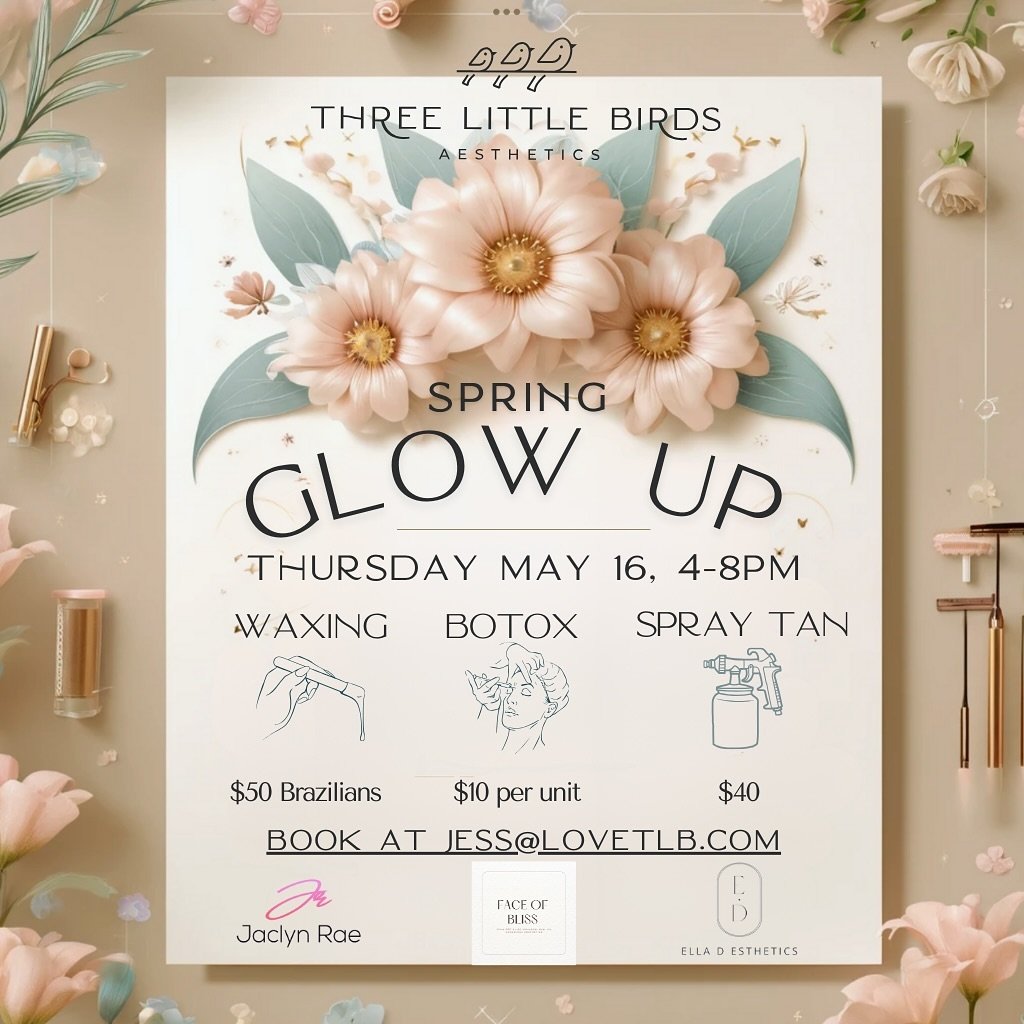 Grab your spot here to rsvp. Come have some fun getting summer ready. Share with the girls :) bring mom - 
https://www.eventbrite.com/e/spring-glow-up-tickets-900328545917