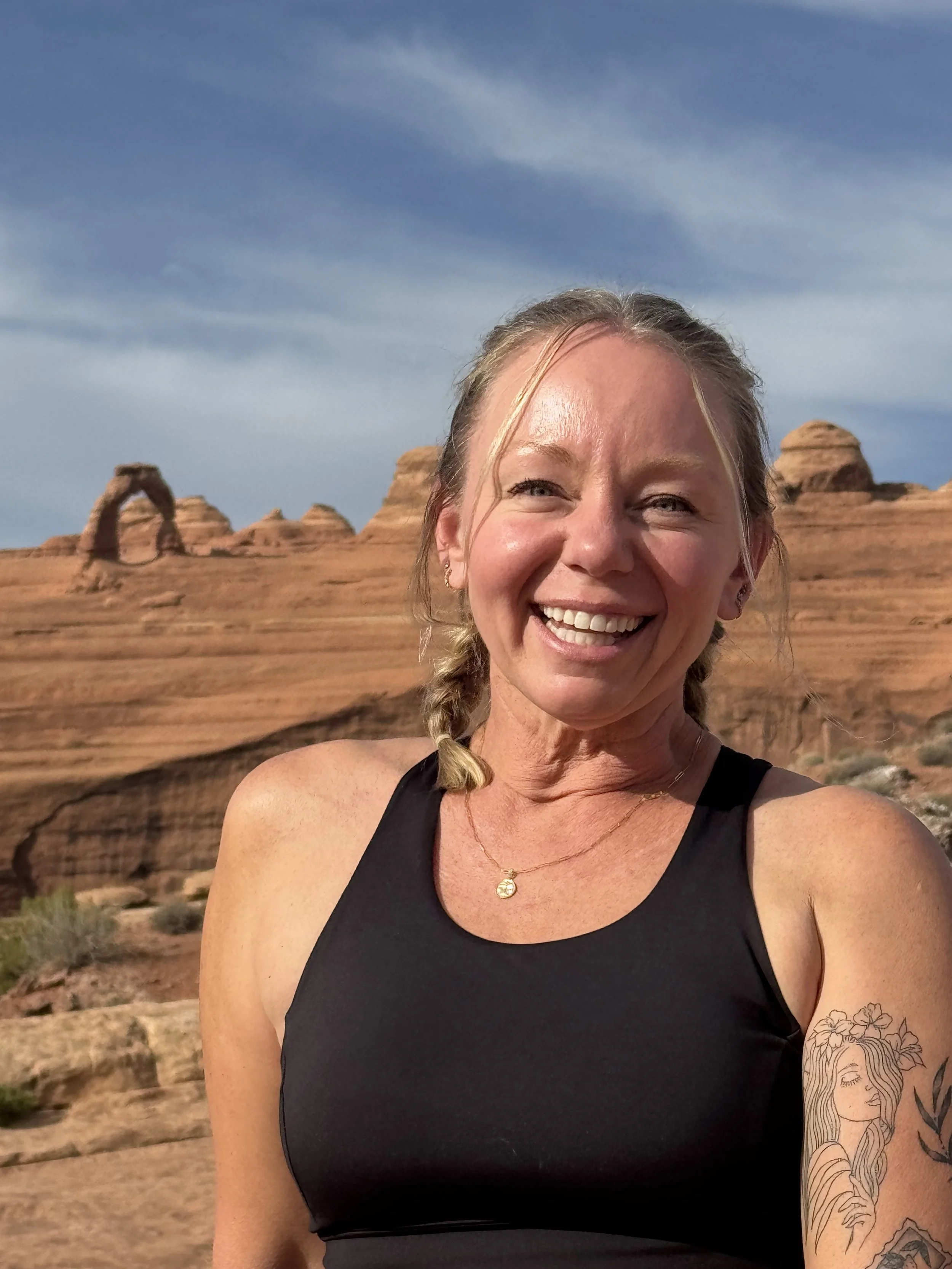 Portrait photo of Jess Cain, founder of Three Little Birds Aesthetics