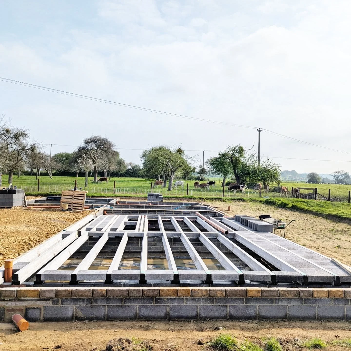 Great site visit today to see the footprint of our new Somerset Farmhouse. 

#farmhouse #somerset #design #foundations #construction #newbuild #newbuildhome #farmlife #somersetarchitects #studio #studioscaramanga