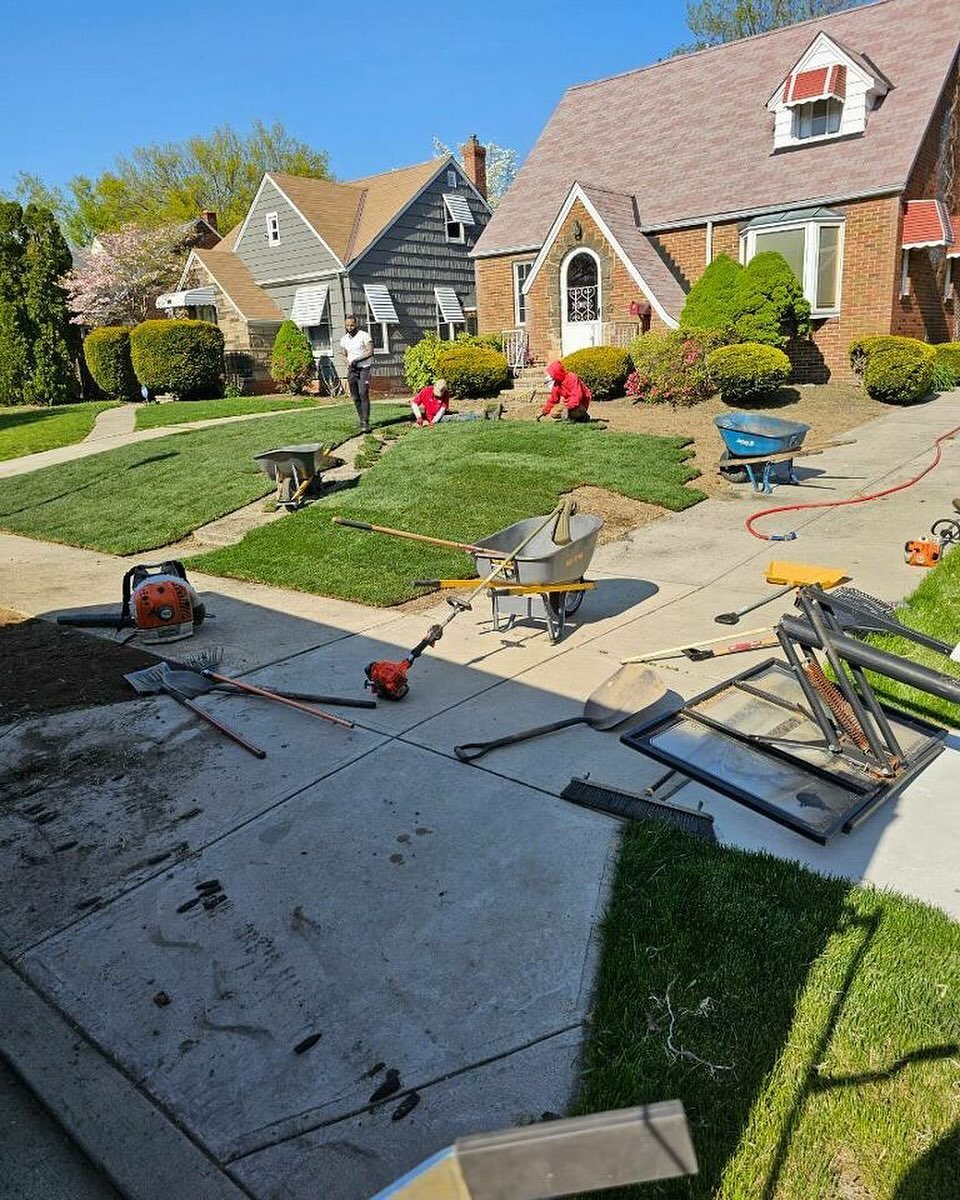 The Farrens Landscaping crew hard at work as usual!